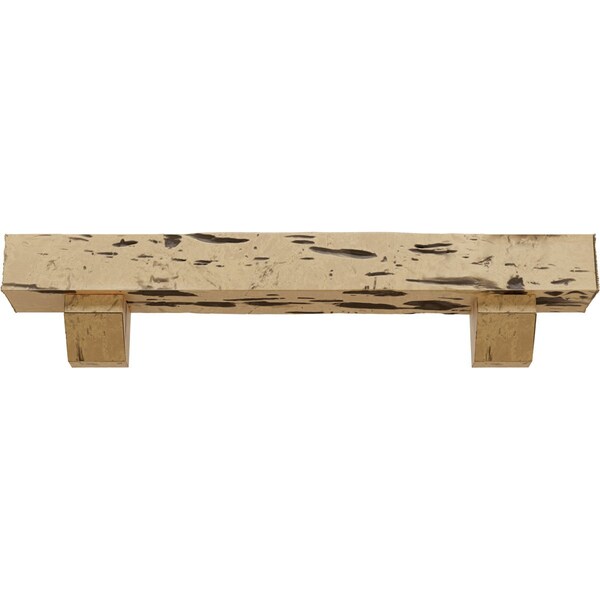 Kit W/ Ashford Corbels, NaturaL Pine, 6H X 8D X 36W Pecky Cypress Faux Wood Fireplace ManteL